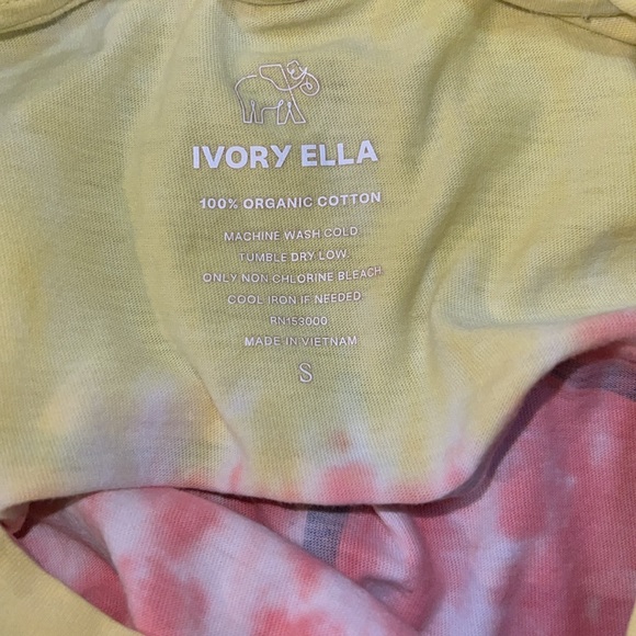 ivory ella soft short sleeve tshirt  tie dye pattern - Picture 6 of 6